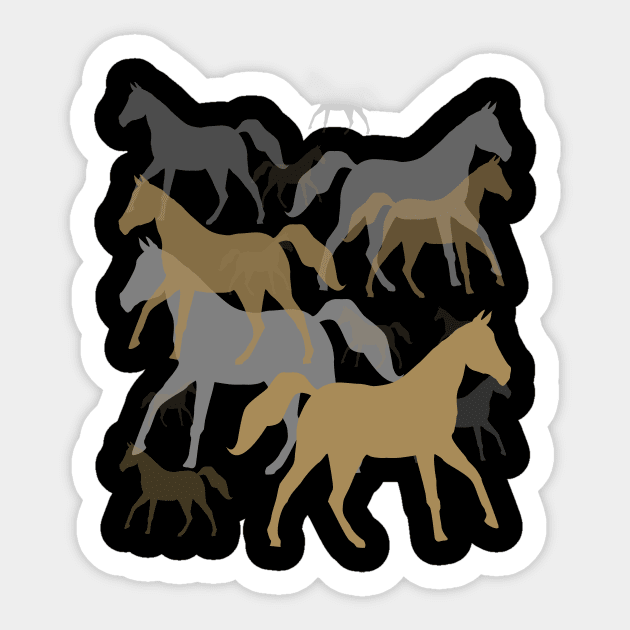 Horse Equestrian Sticker by HomeGiftShop
